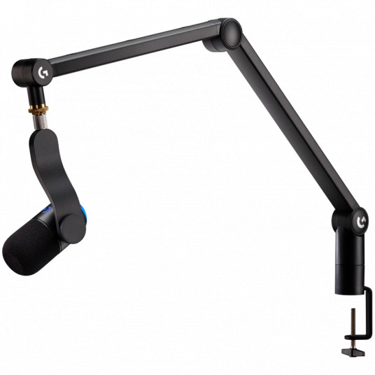 LOGITECH G Yeticaster GX Dynamic RGB Gaming Mic with LIGHTSYNC and Premium Desktop Microphone Boom Arm - BLACK - USB - N/A - WWi-9006 - EMEA