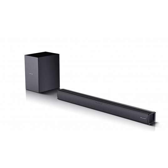 Sharp | HT-SBW182 2.1 Slim Soundbar | Black | No | AUX in | Bluetooth | HDMI, Optical, Bluetooth | 160 W | Wireless connection
