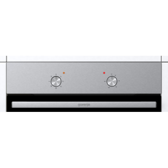 Gorenje Oven | BO6615E01X | 60 L | Electric | EnamelClean | Mechanical control | Height 59.5 cm | Width 59.5 cm | Stainless steel