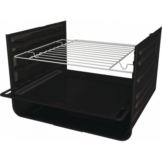 Gorenje Oven | BO6615E01X | 60 L | Electric | EnamelClean | Mechanical control | Height 59.5 cm | Width 59.5 cm | Stainless steel