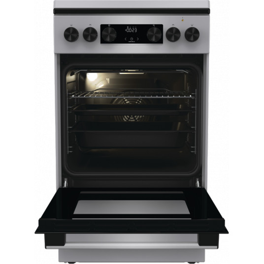 Gorenje plīts | GK5C42SH | Gāzes plīts tips | Elektriskā cepeškrāsns | Pelēka | Platums 50 cm | Dziļums 59,4 cm | 70 L