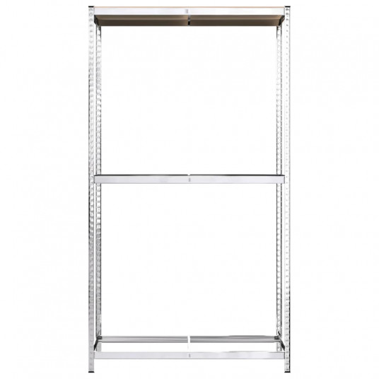2-līmeņu riepu plaukti, sudrabaini, 110x40x180 cm, tērauds