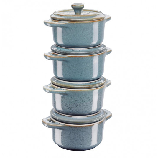 Staub Mini Cocotte Round 4 gab. - 200 ml 40508-160-0 Antīks tirkīzs