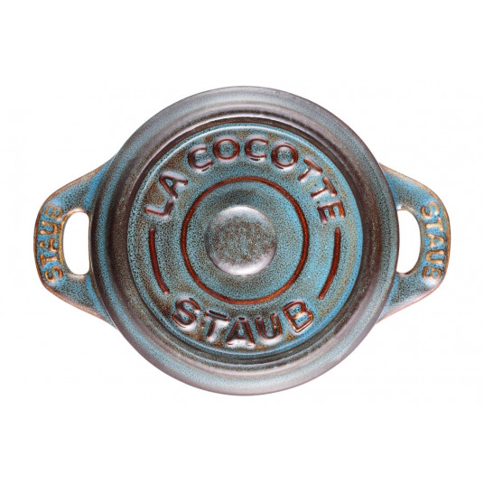 Staub Mini Cocotte Round 4 gab. - 200 ml 40508-160-0 Antīks tirkīzs