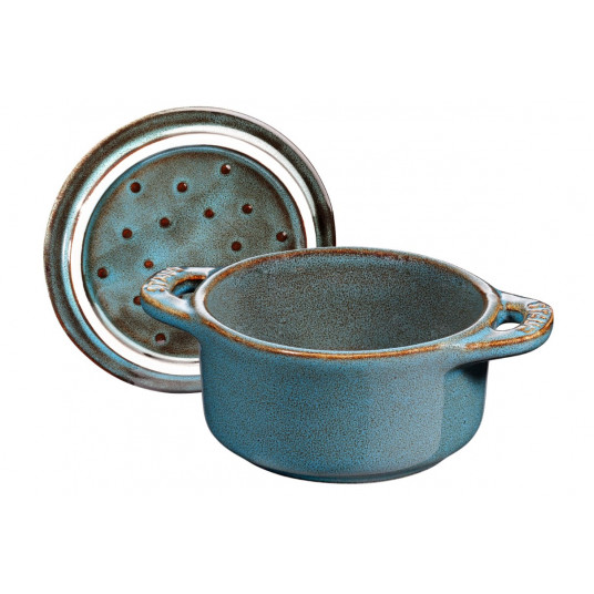 Staub Mini Cocotte Round 4 gab. - 200 ml 40508-160-0 Antīks tirkīzs