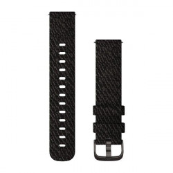 Garmin Ātri atvienojama neilona pulksteņa siksniņa, 20 mm, Melnie pipari