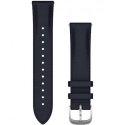 Garmin Luxe Ātri atvienojama ādas pulksteņa siksniņa, 20 mm, Tumši zila
