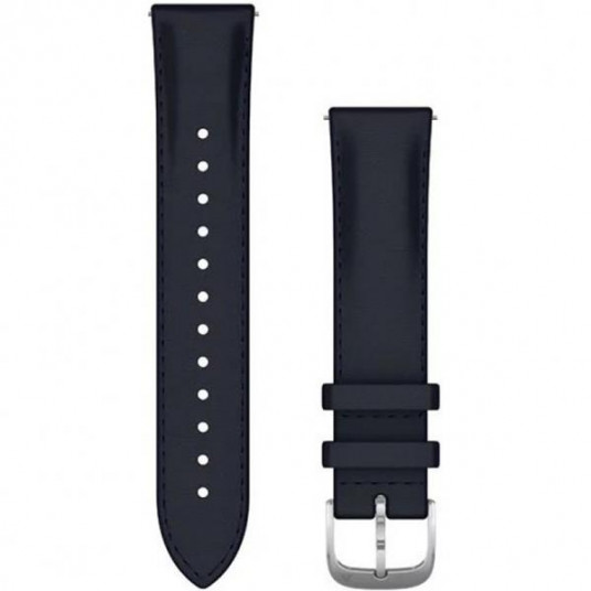 Garmin Luxe Ātri atvienojama ādas pulksteņa siksniņa, 20 mm, Tumši zila