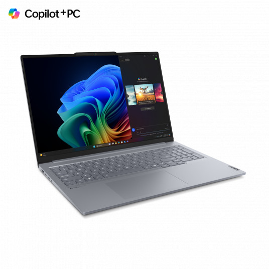 Klēpjdators Lenovo ThinkBook 16 G7 QOY, AI Copilot+ PC, 16 WUXGA, Snapdragon X Plus X1P-42-100, RAM 16GB, 512GB SSD, Qualcomm Adreno GPU, Windows 11 Pro, Luna Grey 21NH0005GE