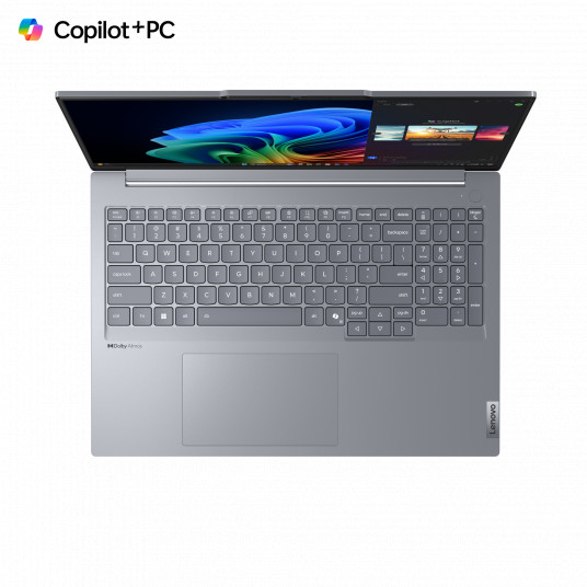 Klēpjdators Lenovo ThinkBook 16 G7 QOY, AI Copilot+ PC, 16 WUXGA, Snapdragon X Plus X1P-42-100, RAM 16GB, 512GB SSD, Qualcomm Adreno GPU, Windows 11 Pro, Luna Grey 21NH0005GE