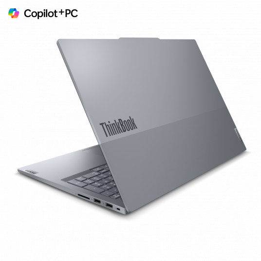 Klēpjdators Lenovo ThinkBook 16 G7 QOY, AI Copilot+ PC, 16 WUXGA, Snapdragon X Plus X1P-42-100, RAM 16GB, 512GB SSD, Qualcomm Adreno GPU, Windows 11 Pro, Luna Grey 21NH0005GE