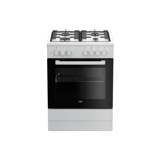 Gāzes plīts ar elektriskā virsmu BEKO FSE62120DW
