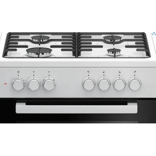 Gāzes plīts ar elektriskā virsmu BEKO FSE62120DW