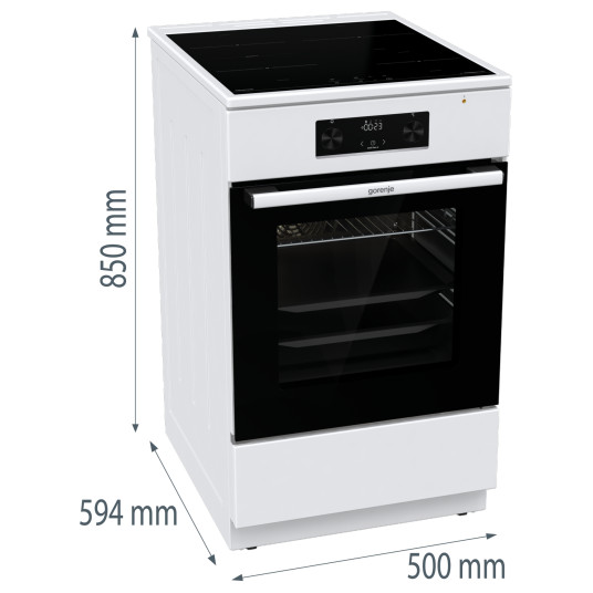 Elektriskā plīts ar indukcijas virsmu Gorenje GEIT5C60WPG