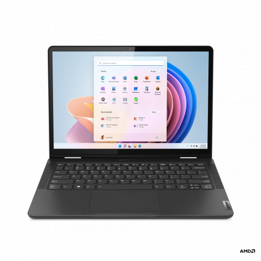 Klēpjdators Lenovo 13w Yoga Gen 2, 13.3 WUXGA, AMD Ryzen 5, RAM 8GB, 512GB SSD, AMD Radeon Graphics, Windows 11 Pro, Thunder Black 82YR000BGE