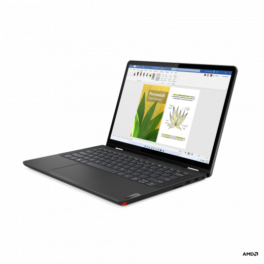Klēpjdators Lenovo 13w Yoga Gen 2, 13.3 WUXGA, AMD Ryzen 5, RAM 8GB, 512GB SSD, AMD Radeon Graphics, Windows 11 Pro, Thunder Black 82YR000BGE
