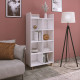 Grāmatplaukts, Hanah Home, balts, 77,4 x 160 x 36