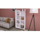 Grāmatplaukts, Hanah Home, balts, 77,4 x 160 x 36