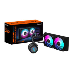 GIGABYTE AORUS WATERFORCE II 240 CPU universālais šķidruma dzesētājs 12 cm melns