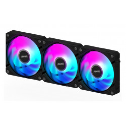 GIGABYTE AORUS EZ CHAIN FAN 120 (3-Pack) Pamatplates ventilators 12 cm melns 3 gab.