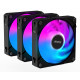 GIGABYTE AORUS EZ CHAIN FAN 120 (3-Pack) Pamatplates ventilators 12 cm melns 3 gab.