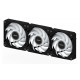 GIGABYTE AORUS EZ CHAIN FAN 120 (3-Pack) Pamatplates ventilators 12 cm melns 3 gab.
