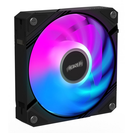GIGABYTE AORUS EZ CHAIN FAN 120 pamatplates ventilators 12 cm melns 1 gab.
