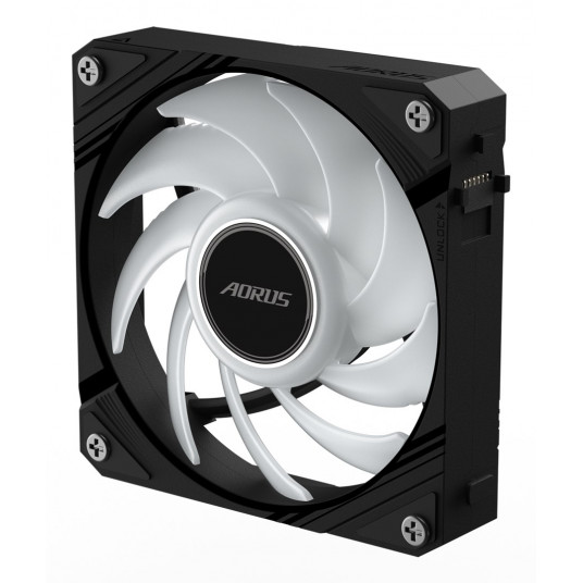 GIGABYTE AORUS EZ CHAIN FAN 120 pamatplates ventilators 12 cm melns 1 gab.