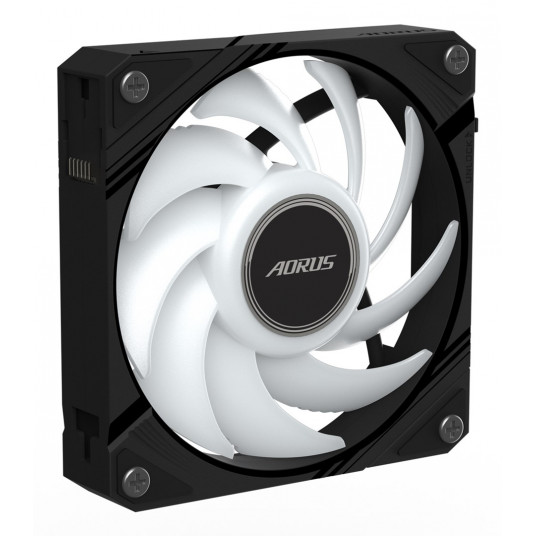 GIGABYTE AORUS EZ CHAIN FAN 120 pamatplates ventilators 12 cm melns 1 gab.