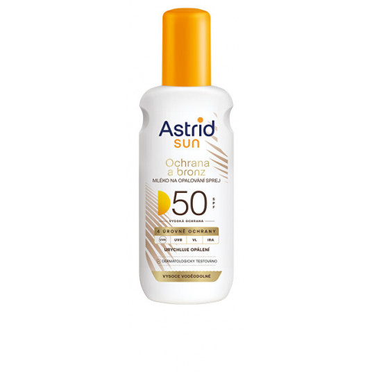 Astrid - Izsmidzināms saules aizsargkrēms Bronze SPF 50 150 ml
