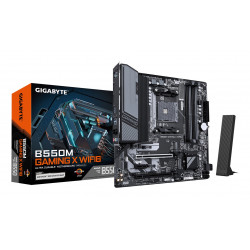 GIGABYTE B550M GAMING X WIFI6 pamatplate AMD B550 AM4 micro ATX slots