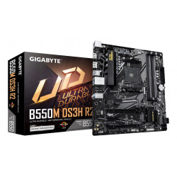 GIGABYTE B550M DS3H R2 pamatplate AMD B550 AM4 micro ATX slots