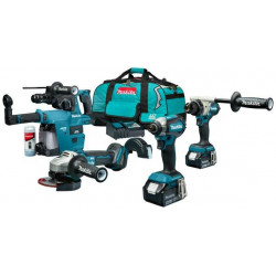 MAKITA. ZES. KOMBINĒTAIS 18V DLX4155TX1 (DGA504+DDF486+DTD153)