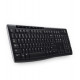 Logitech bezvadu tastatūra K270 Keyboard Universal Radio Frequency Wireless QWERTZ Čehu melna