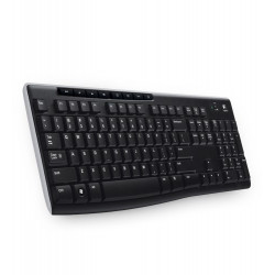 Logitech bezvadu tastatūra K270 Keyboard Universal Radio Frequency Wireless QWERTZ Čehu melna