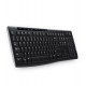 Logitech bezvadu tastatūra K270 Keyboard Universal Radio Frequency Wireless QWERTZ Čehu melna