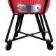 Grils Kamado BIGGRILL Pro 23.5" sarkans + pārsegs, pelnu tīrīšanas rīks, vistas turētājs, multi-sistēma, pelnu savākšanas rīks