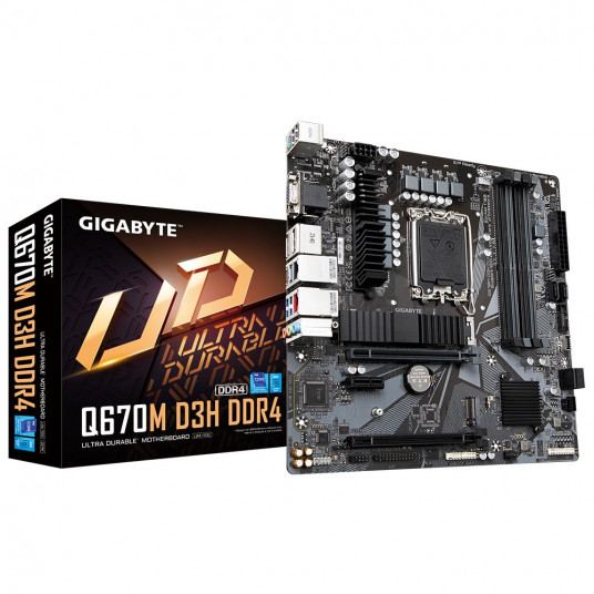 GIGABYTE Q670M D3H DDR4 pamatplate Intel Q670 LGA 1700 micro ATX