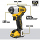 DEWALT DCF801D2-QW elektriskais skrūvgriezis vai triecieninstruments