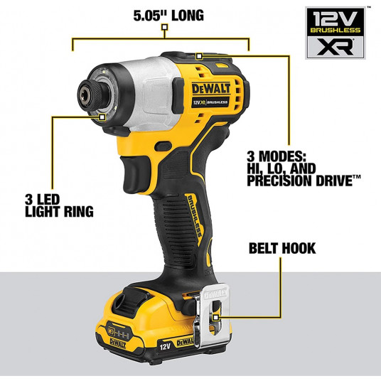 DEWALT DCF801D2-QW elektriskais skrūvgriezis vai triecieninstruments