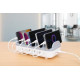 Manhattan 180856 uzlādes stacijas organizators Desktop Plastic White