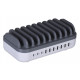 Manhattan 180856 uzlādes stacijas organizators Desktop Plastic White