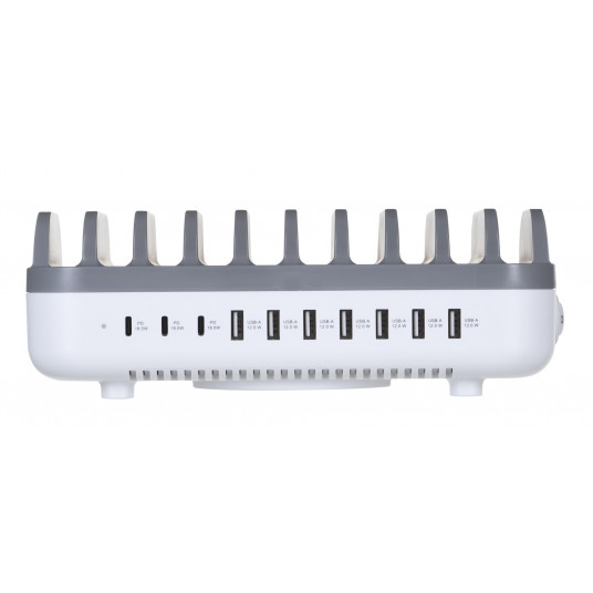 Manhattan 180856 uzlādes stacijas organizators Desktop Plastic White