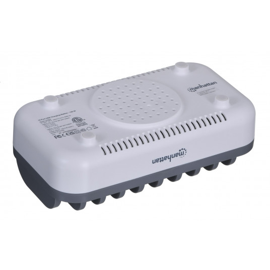 Manhattan 180856 uzlādes stacijas organizators Desktop Plastic White