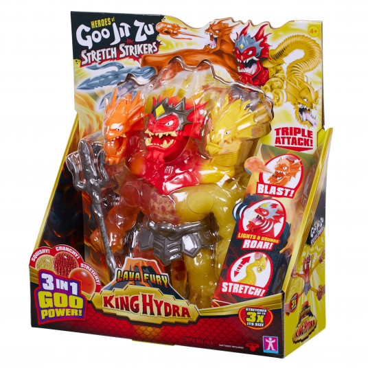HEROES OF GOO JIT ZU Stretch Strikers figūriņa ar gaismiņām un skaņām, King Hydra