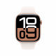 Viedpulkstenis Apple Watch Series 10 GPS 46mm Rose Gold Aluminium Case with Light Blush Sport Band - M/L