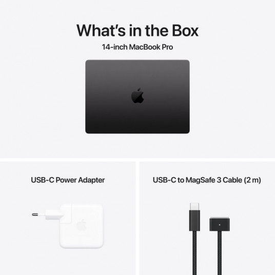 Klēpjdators Apple MacBook Pro 14" Apple M4 10C CPU, 10C GPU/16GB/1TB GB SSD/Space Black/INT MW2V3ZE/A