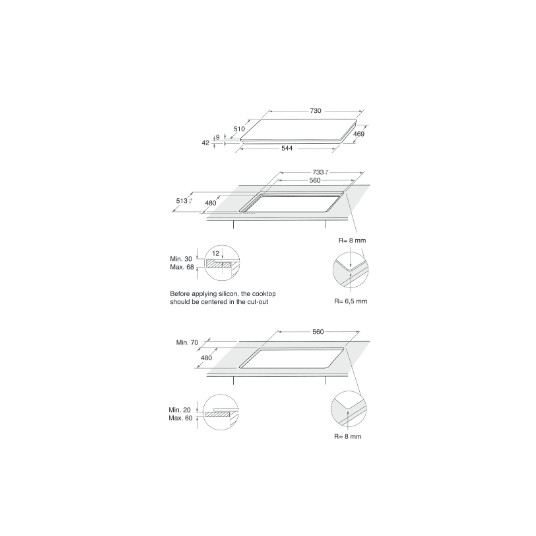 Gāzes plīts virsma Whirlpool AKWL 728/NB (pārpakots)