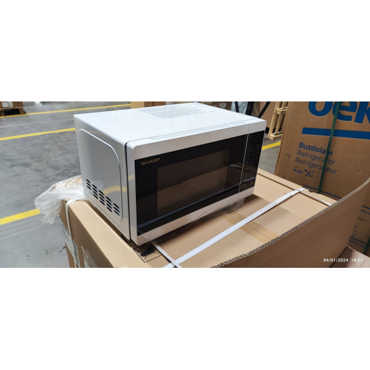 Sharp YC-MS02E-W mikroviļņu krāsns Countertop Mikroviļņu krāsns bez papildu funkcijām 20 L 800 W Melns, Balts (pārpakots)