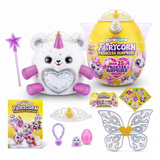 RAINBOCORNS plīša rotaļlieta ar piederumiem "Fairycorn Princess", 6 sērija, 9281